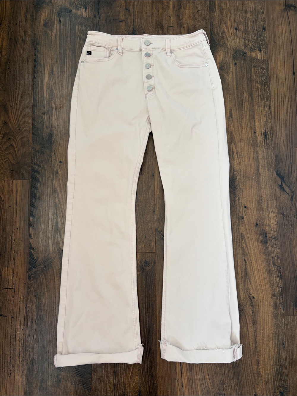 NWOT KanCan Light Pink Button-Fly Jeans